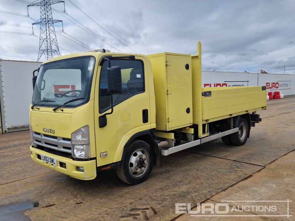 2012 Isuzu NPR-6 N62.150M - Camião de caixa aberta/ Plataforma: foto 1 2012 Isuzu NPR-6 N62.150M - Camião de caixa aberta/ Plataforma: foto 1