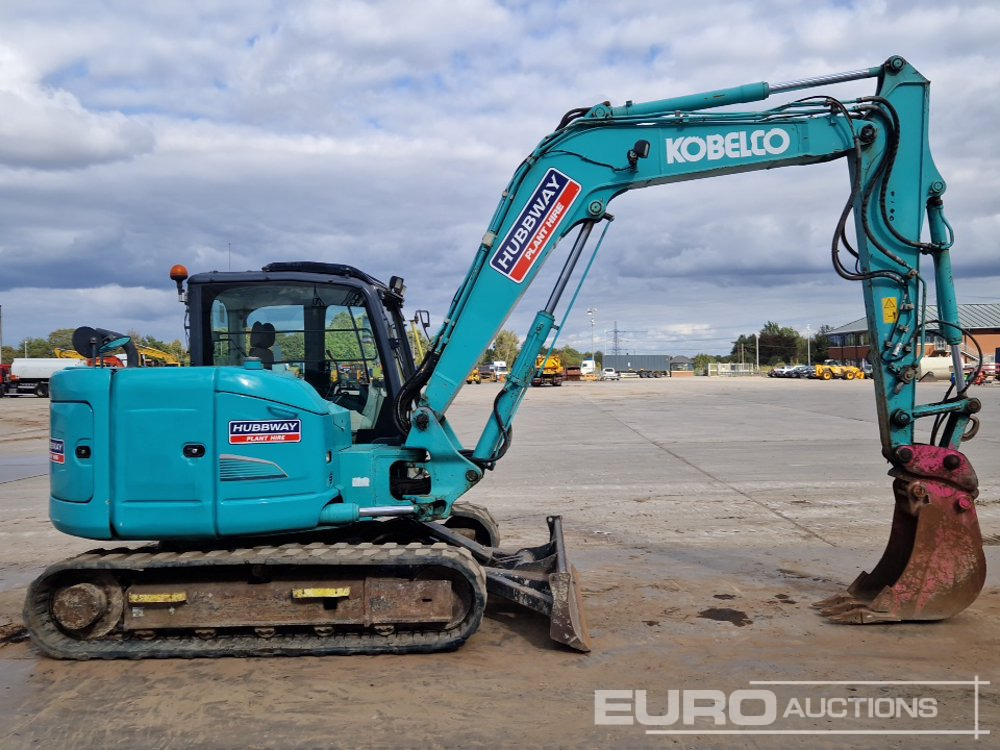 Mini escavadeira 2014 Kobelco SK85MSR-3E: foto 6