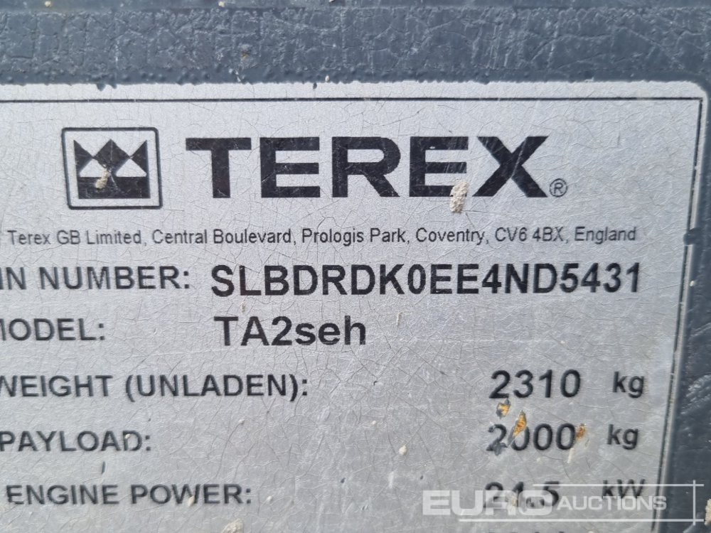 Tombador 2014 Terex TA2SEH: foto 36