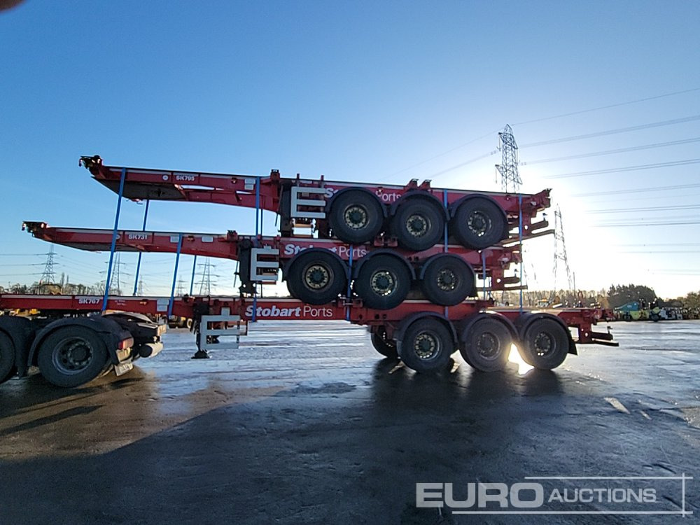 2015 SDC Tri Axle Sliding Skeletal Trailer (3 of) - Semi-reboque plataforma/ Caixa aberta: foto 2 2015 SDC Tri Axle Sliding Skeletal Trailer (3 of) - Semi-reboque plataforma/ Caixa aberta: foto 2