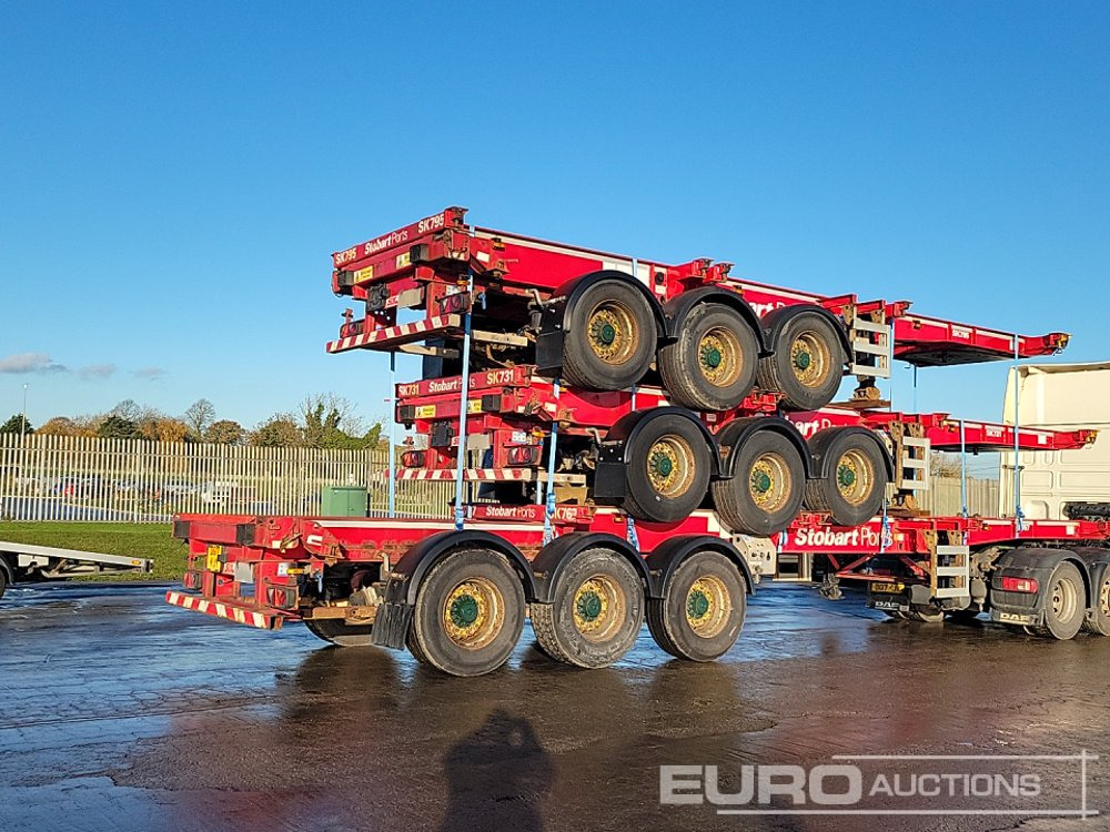 2015 SDC Tri Axle Sliding Skeletal Trailer (3 of) - Semi-reboque plataforma/ Caixa aberta: foto 5 2015 SDC Tri Axle Sliding Skeletal Trailer (3 of) - Semi-reboque plataforma/ Caixa aberta: foto 5