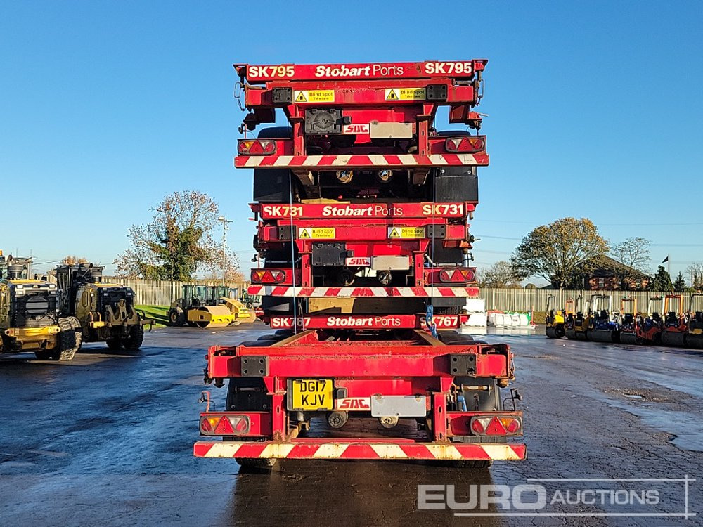 2015 SDC Tri Axle Sliding Skeletal Trailer (3 of) - Semi-reboque plataforma/ Caixa aberta: foto 4 2015 SDC Tri Axle Sliding Skeletal Trailer (3 of) - Semi-reboque plataforma/ Caixa aberta: foto 4