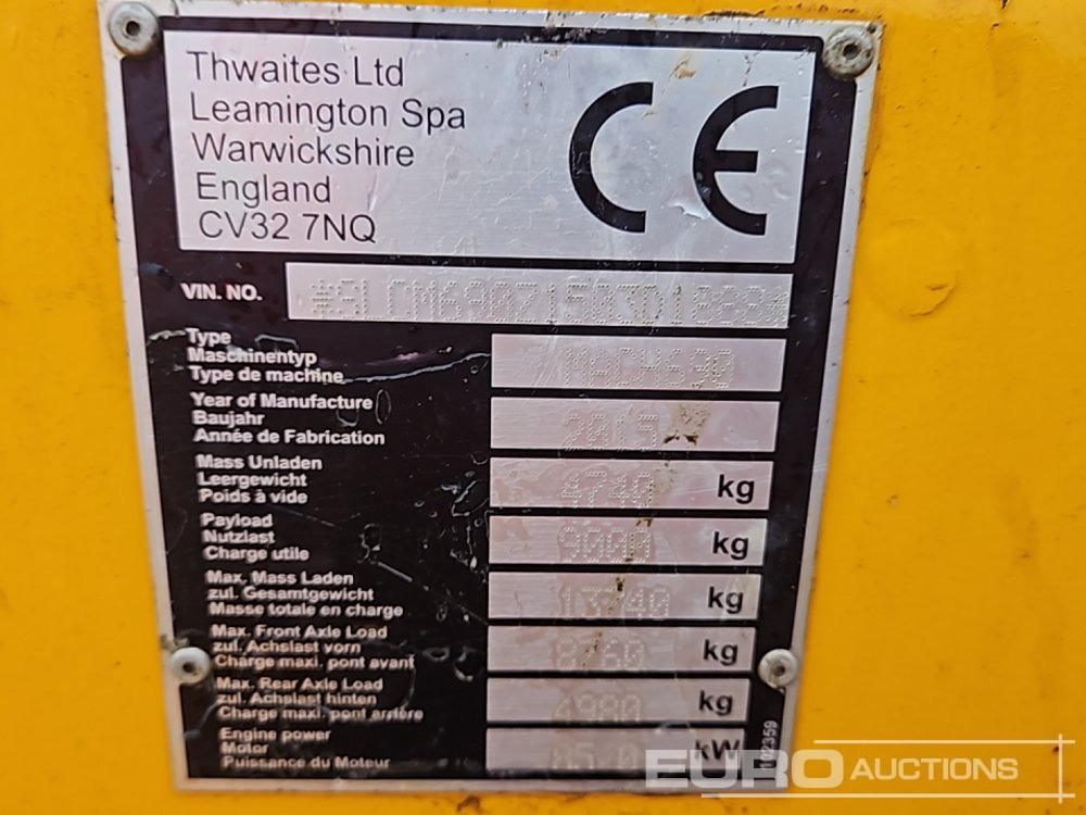 Tombador 2015 Thwaites 9 Ton: foto 50 Tombador 2015 Thwaites 9 Ton: foto 50