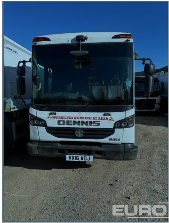2016 Dennis Elite 6 6x4 Refuse Lorry, Reverse Camera, Automatic Gearbox (Reg. Docs. Available) - Caminhão de lixo: foto 3 2016 Dennis Elite 6 6x4 Refuse Lorry, Reverse Camera, Automatic Gearbox (Reg. Docs. Available) - Caminhão de lixo: foto 3