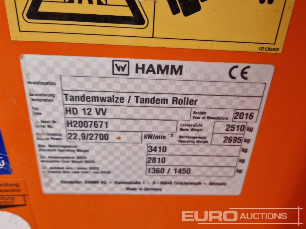 Rolo 2016 Hamm HD12VV: foto 35