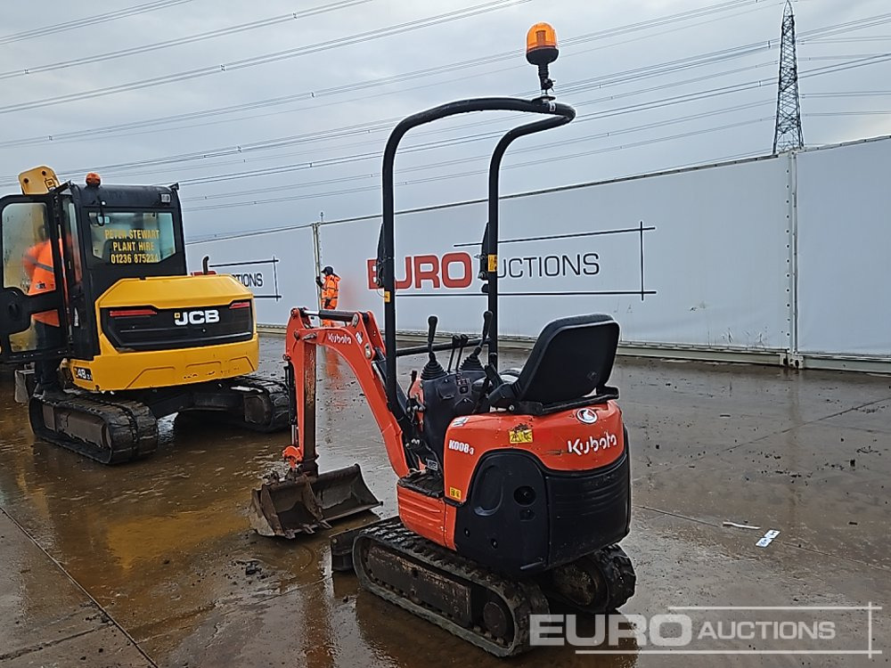 2017 Kubota K008-3 - Mini escavadeira: foto 3 2017 Kubota K008-3 - Mini escavadeira: foto 3