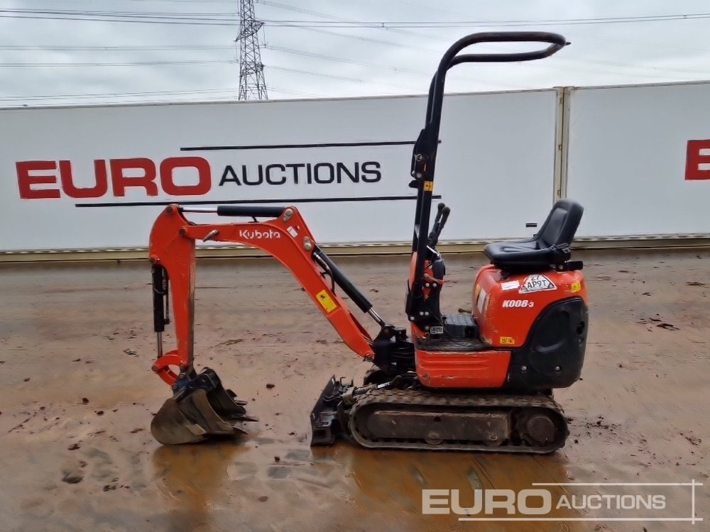 2017 Kubota K008-3 - Mini escavadeira: foto 2 2017 Kubota K008-3 - Mini escavadeira: foto 2