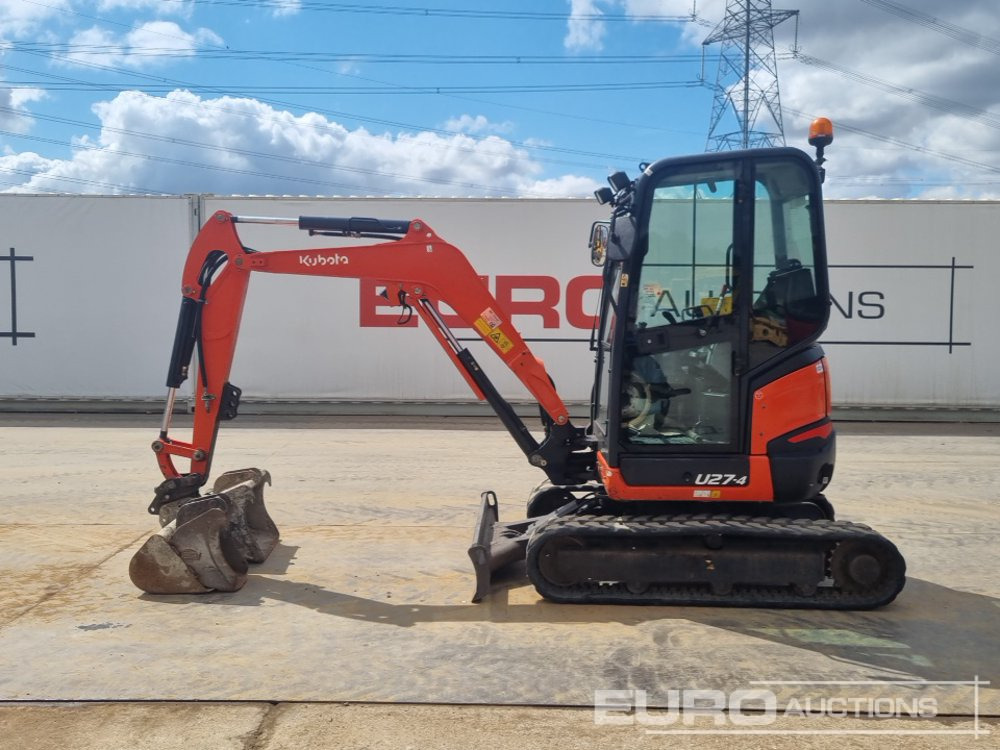 2017 Kubota U27-4 - Mini escavadeira: foto 2 2017 Kubota U27-4 - Mini escavadeira: foto 2