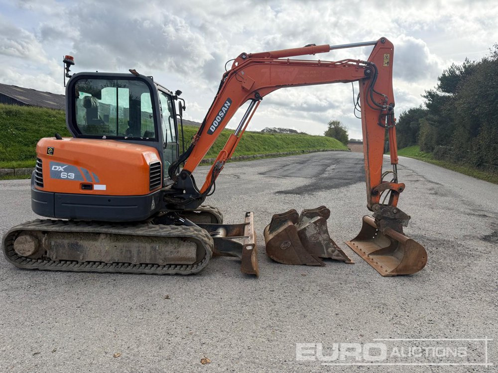 2018 Doosan DX63-3 - Mini escavadeira: foto 4 2018 Doosan DX63-3 - Mini escavadeira: foto 4