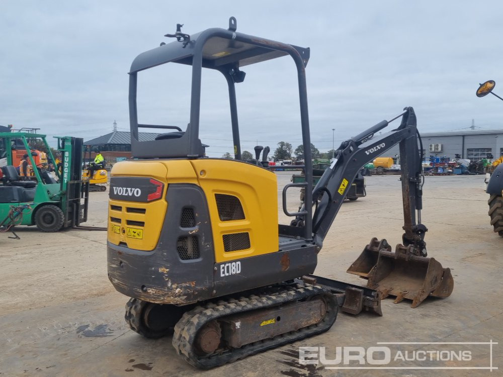 2018 Volvo EC18D - Mini escavadeira: foto 5 2018 Volvo EC18D - Mini escavadeira: foto 5