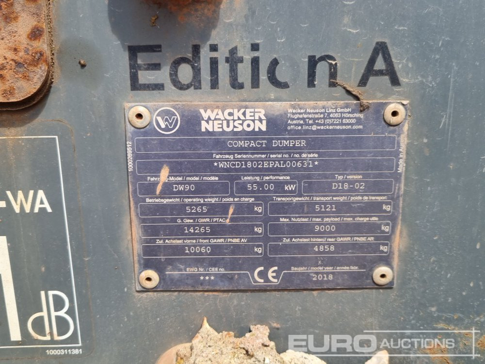 Tombador 2018 Wacker Neuson DW90: foto 37