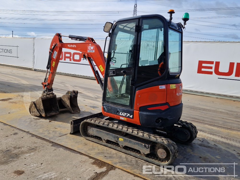 2019 Kubota U27-4 - Mini escavadeira: foto 3 2019 Kubota U27-4 - Mini escavadeira: foto 3