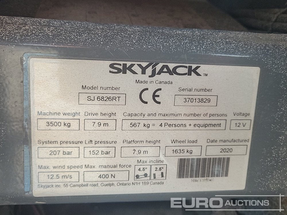 Plataforma aérea 2019 SkyJack SJ6826 RT: foto 46