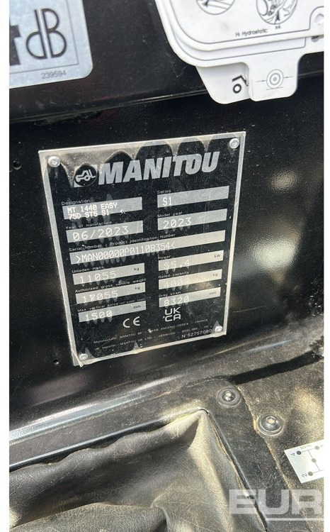 Empilhador telescópico 2023 Manitou MT1440 EASY: foto 11