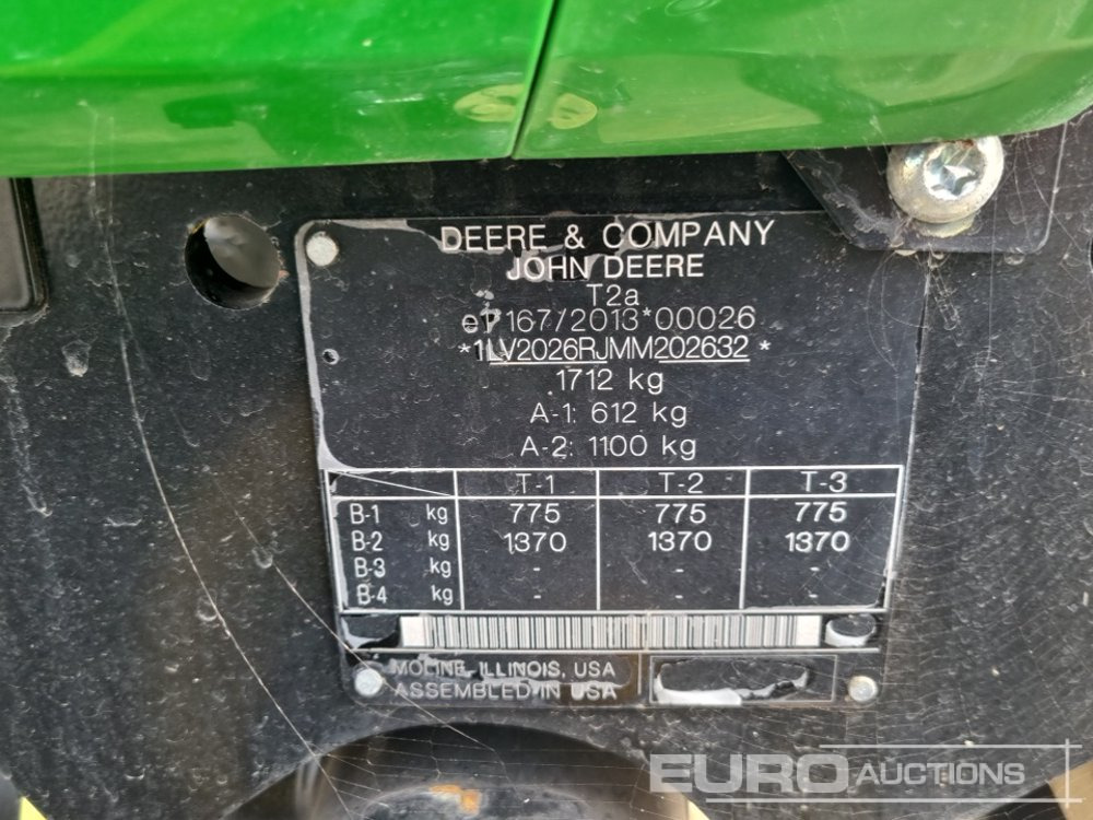 Mini trator 2024 John Deere 2026R: foto 32