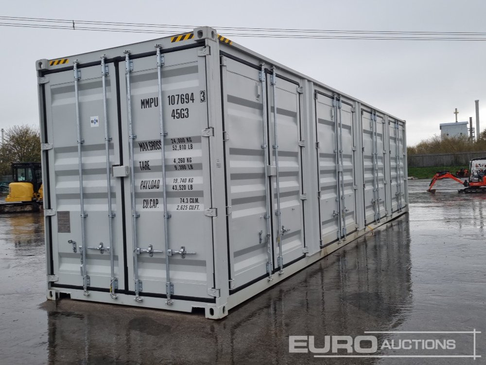 2025 CTN 40' x 8' High Cube Container, 4 Side Doors, 1 End Door (Cannot Be Reconsigned) - Contêiner marítimo: foto 1 2025 CTN 40' x 8' High Cube Container, 4 Side Doors, 1 End Door (Cannot Be Reconsigned) - Contêiner marítimo: foto 1