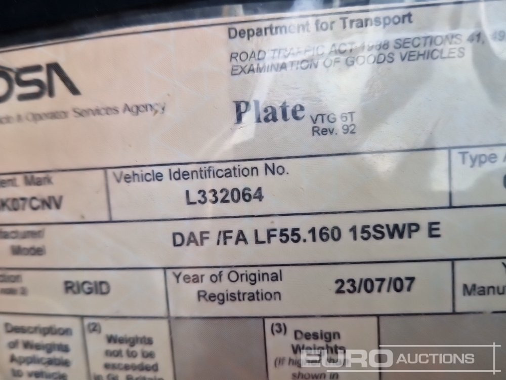 Varredora urbana DAF LF55.160: foto 42