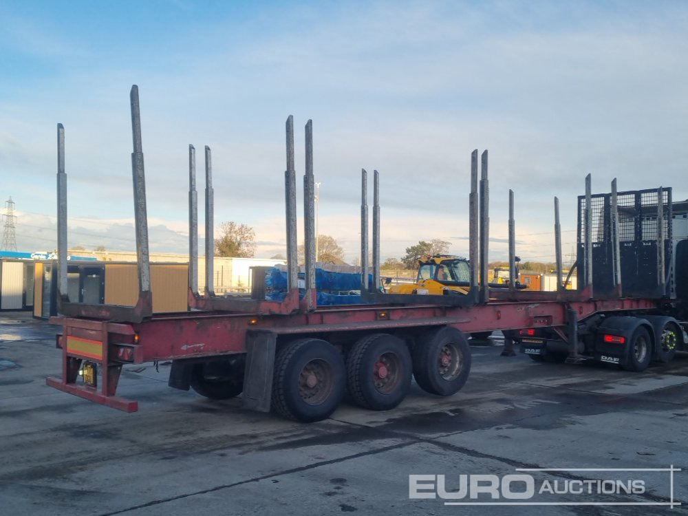 Dennison Tri Axle Log Trailer, Front Lift Axle, Air Brakes - Semi-reboque florestal: foto 5 Dennison Tri Axle Log Trailer, Front Lift Axle, Air Brakes - Semi-reboque florestal: foto 5