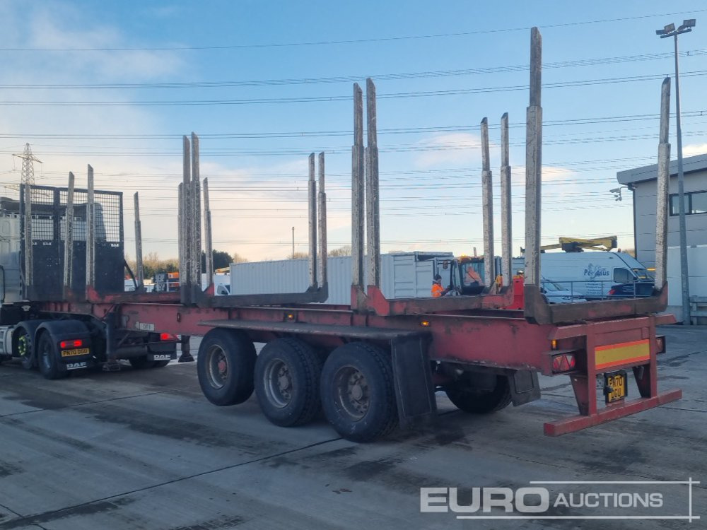 Dennison Tri Axle Log Trailer, Front Lift Axle, Air Brakes - Semi-reboque florestal: foto 3 Dennison Tri Axle Log Trailer, Front Lift Axle, Air Brakes - Semi-reboque florestal: foto 3