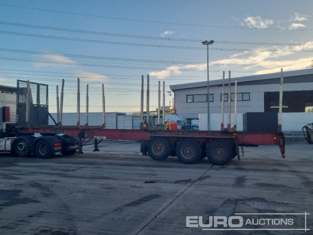 Dennison Tri Axle Log Trailer, Front Lift Axle, Air Brakes - Semi-reboque florestal: foto 2 Dennison Tri Axle Log Trailer, Front Lift Axle, Air Brakes - Semi-reboque florestal: foto 2