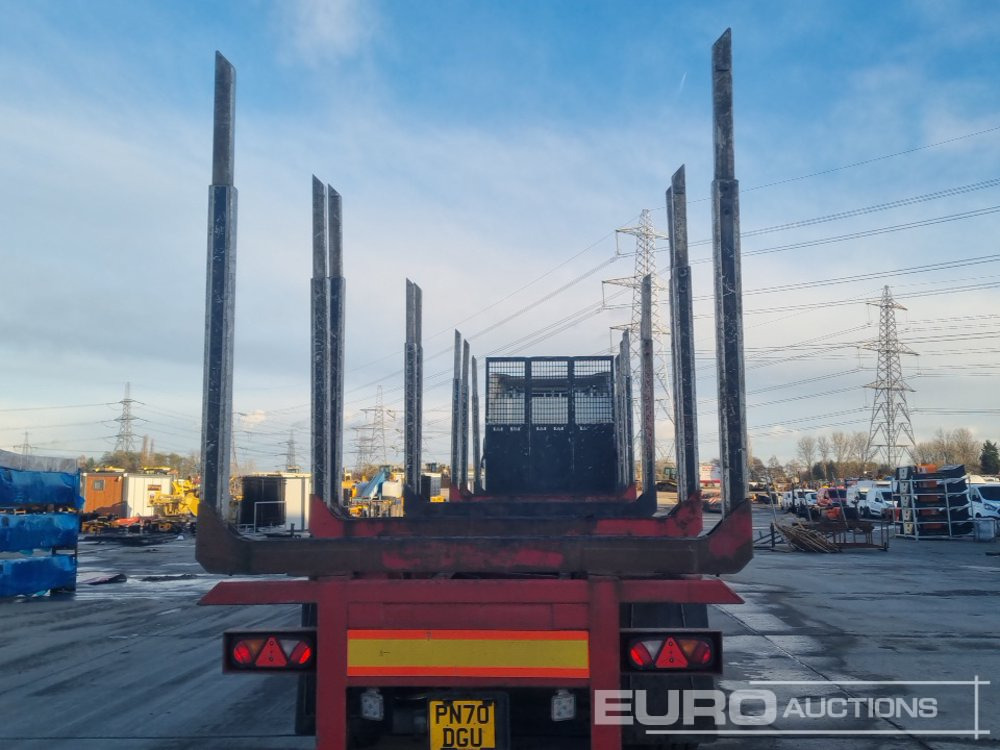 Dennison Tri Axle Log Trailer, Front Lift Axle, Air Brakes - Semi-reboque florestal: foto 4 Dennison Tri Axle Log Trailer, Front Lift Axle, Air Brakes - Semi-reboque florestal: foto 4