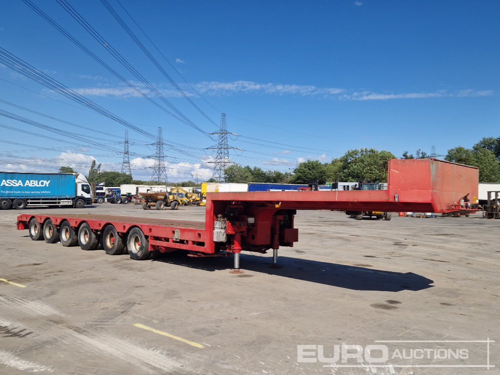 Semireboque baixa ES-GE 6 Axle Step Frame Extendable Low Loader Trailer, 4 Axle Steer, Air Brakes, Auto Lube: foto 7