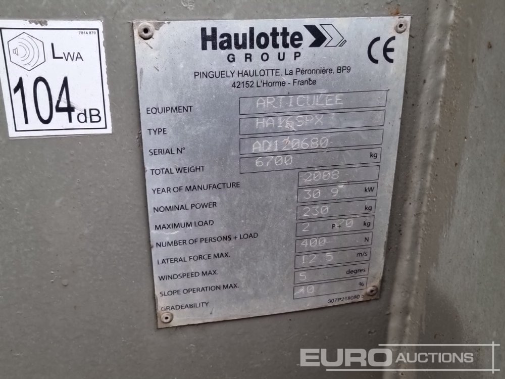 Plataforma aérea Haulotte HA16SPX: foto 37