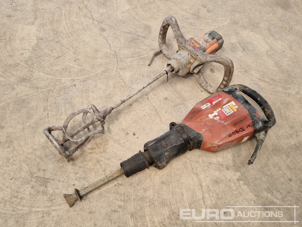 Hilti TE1000-AVR Breaker & Belle Paddle Mixer (2 of)(Spares) - Equipamento de construção: foto 1 Hilti TE1000-AVR Breaker & Belle Paddle Mixer (2 of)(Spares) - Equipamento de construção: foto 1