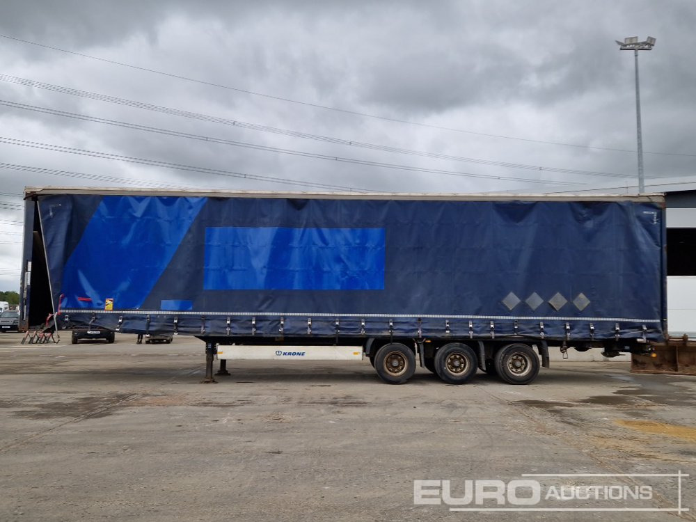 Krone Tri Axle Curtain Sider Trailer - Semi-reboque de lona: foto 2 Krone Tri Axle Curtain Sider Trailer - Semi-reboque de lona: foto 2