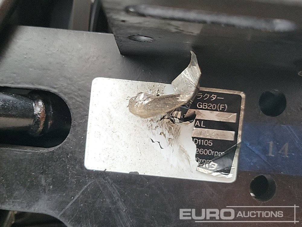 Mini trator Kubota GB20: foto 47