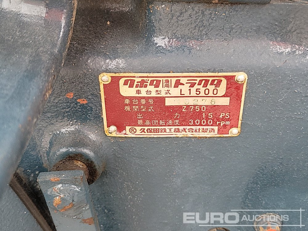 Mini trator Kubota L1500: foto 35 Mini trator Kubota L1500: foto 35