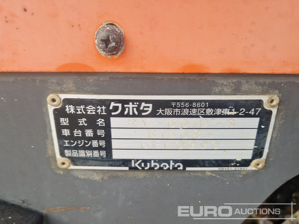 Dumper de rastos Kubota RY601D-3: foto 20