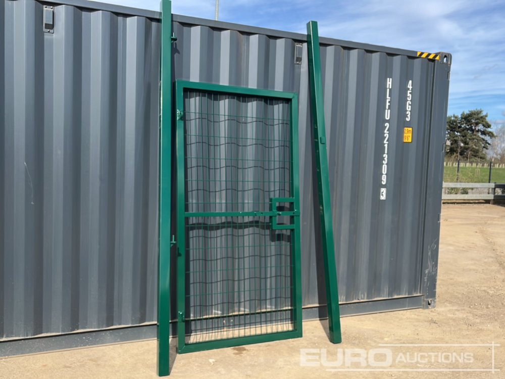 Máquina agrícola 1.2m x 2.4m Pedestrian Gate, Heavy Duty Galvanized Powder Coated, 80mm x 80mm x 3m Post (2 of), Assembly Kit (Green): foto 12