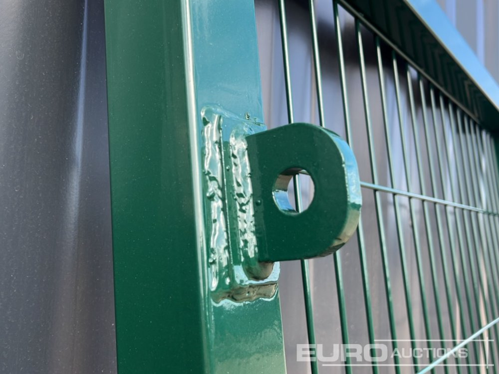 Máquina agrícola 1.2m x 2.4m Pedestrian Gate, Heavy Duty Galvanized Powder Coated, 80mm x 80mm x 3m Post (2 of), Assembly Kit (Green): foto 6