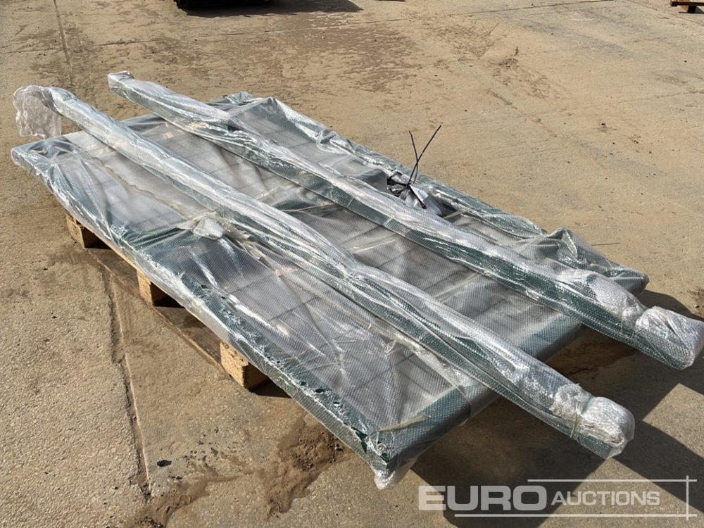 Máquina agrícola 1.2m x 2.4m Pedestrian Gate, Heavy Duty Galvanized Powder Coated, 80mm x 80mm x 3m Post (2 of), Assembly Kit (Green): foto 14