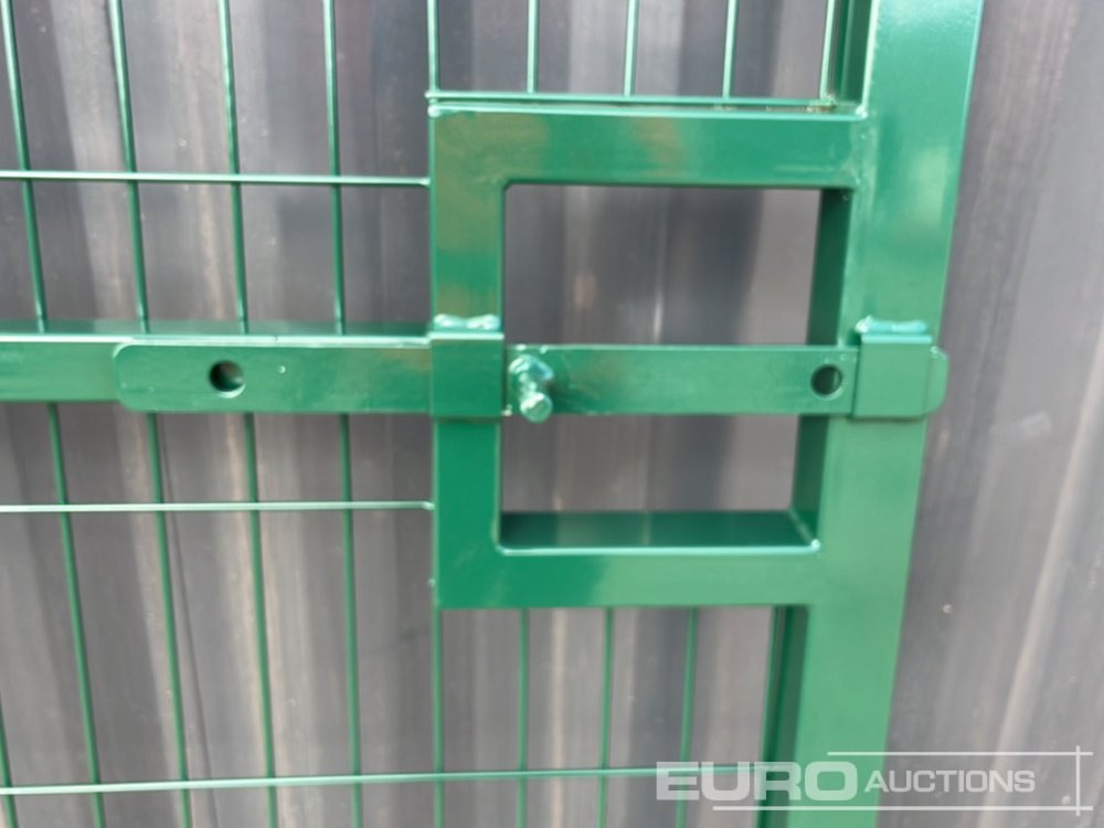 Máquina agrícola 1.2m x 2.4m Pedestrian Gate, Heavy Duty Galvanized Powder Coated, 80mm x 80mm x 3m Post (2 of), Assembly Kit (Green): foto 8