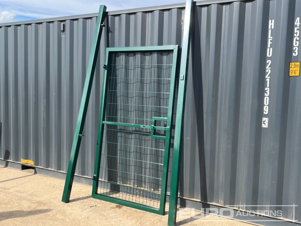 Máquina agrícola 1.2m x 2.4m Pedestrian Gate, Heavy Duty Galvanized Powder Coated, 80mm x 80mm x 3m Post (2 of), Assembly Kit (Green): foto 11