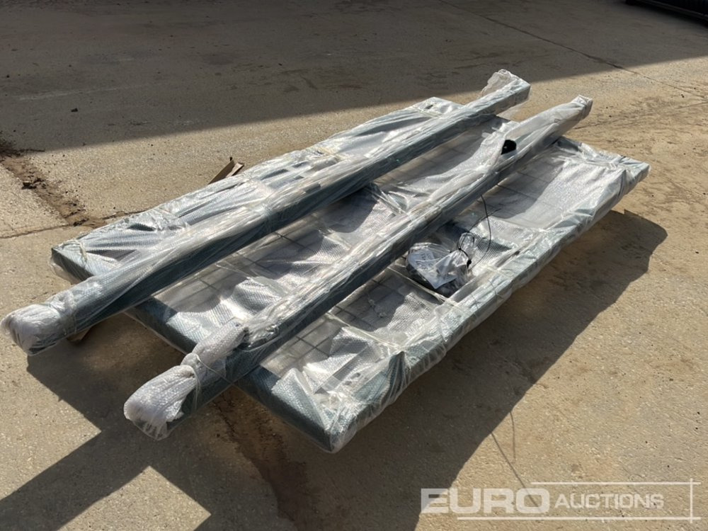 Máquina agrícola 1.2m x 2.4m Pedestrian Gate, Heavy Duty Galvanized Powder Coated, 80mm x 80mm x 3m Post (2 of), Assembly Kit (Green): foto 13