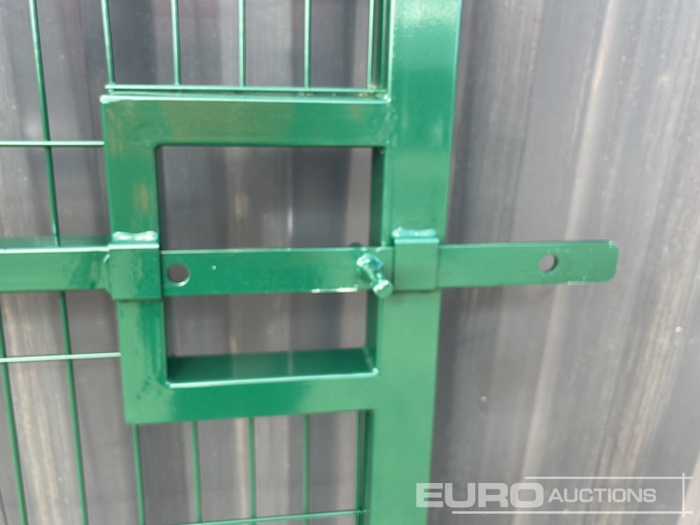 Máquina agrícola 1.2m x 2.4m Pedestrian Gate, Heavy Duty Galvanized Powder Coated, 80mm x 80mm x 3m Post (2 of), Assembly Kit (Green): foto 9