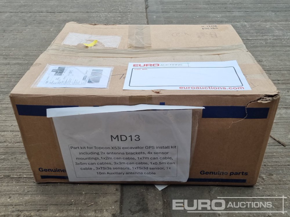 TOPCON Excavator GPS Install Kit, Antenna Brackets (2 of), Sensor Mountings (4 of),1x2m Can Cable, 1x7m Can Cable, 3x5m Can Cables, 3x3m Can Cable, 1x0.5m Can Cable, TSI3S Sensors (3 of), TSI3D Sensor - Equipamento para oficina: foto 1 TOPCON Excavator GPS Install Kit, Antenna Brackets (2 of), Sensor Mountings (4 of),1x2m Can Cable, 1x7m Can Cable, 3x5m Can Cables, 3x3m Can Cable, 1x0.5m Can Cable, TSI3S Sensors (3 of), TSI3D Sensor - Equipamento para oficina: foto 1