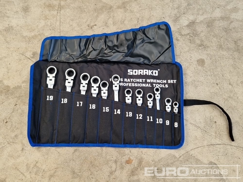 Unused 12pcs Flexible Ratchet Spanner Set, 8-19mm - Equipamento para oficina: foto 2 Unused 12pcs Flexible Ratchet Spanner Set, 8-19mm - Equipamento para oficina: foto 2