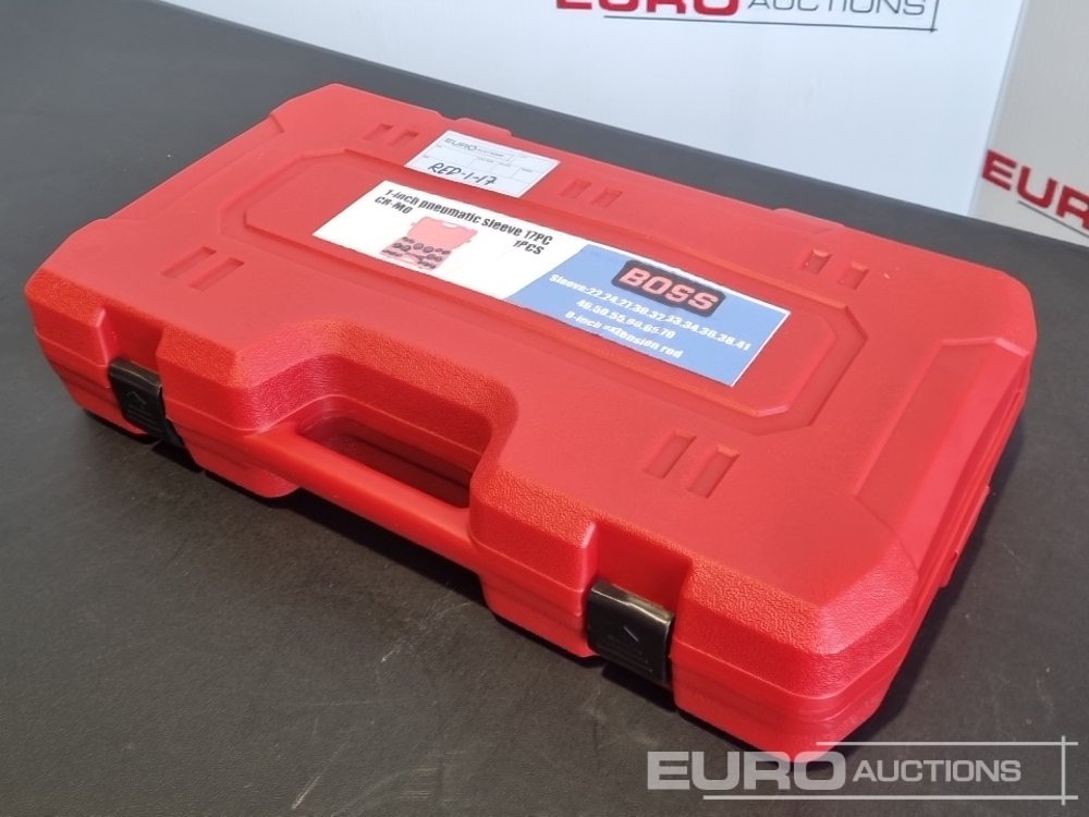 Unused 2025 Boss 1" 17pc Pneumatic Socket Set, 8" Extension Rod - Equipamento para oficina: foto 3 Unused 2025 Boss 1" 17pc Pneumatic Socket Set, 8" Extension Rod - Equipamento para oficina: foto 3