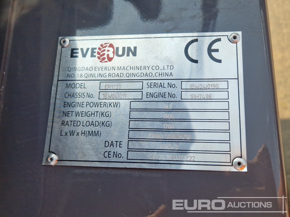 Carregadeira de rodas Unused 2025 Everun ER1220: foto 44