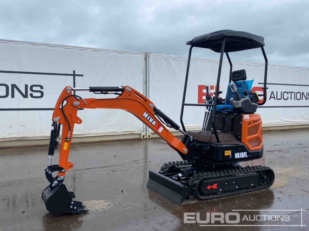Unused 2025 Miva VA18FL - Mini escavadeira: foto 1 Unused 2025 Miva VA18FL - Mini escavadeira: foto 1