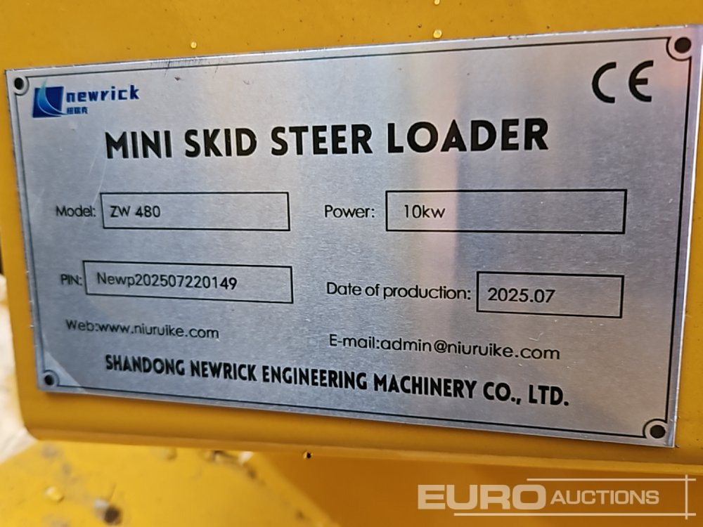 Mini carregadeira Unused 2025 Newrick ZW480: foto 33 Mini carregadeira Unused 2025 Newrick ZW480: foto 33