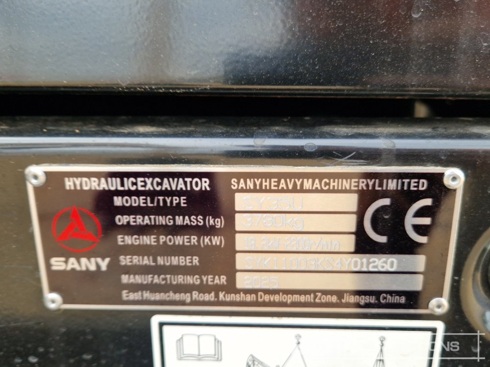 Mini escavadeira Unused 2025 Sany SY35U: foto 43