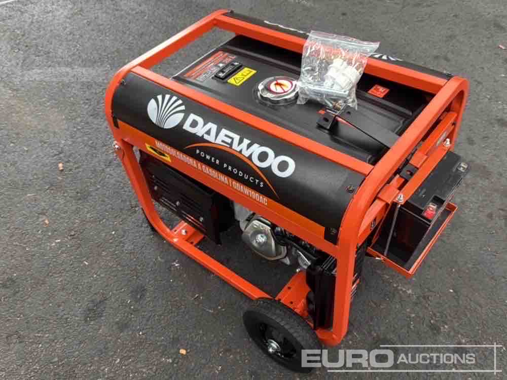 Unused Daewoo GDAW190AC 3.6Kw Petrol Generator - Motor: foto 3 Unused Daewoo GDAW190AC 3.6Kw Petrol Generator - Motor: foto 3