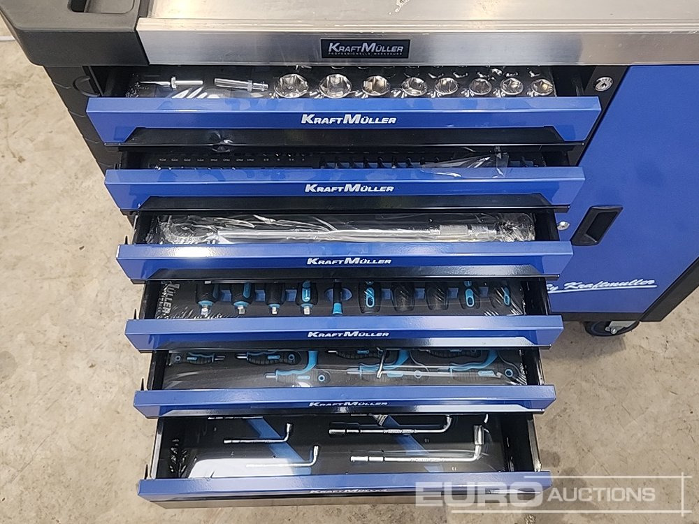 Unused Kraft Muller 7 Drawer 1 Door Tool Box & Tools - Equipamento para oficina: foto 5 Unused Kraft Muller 7 Drawer 1 Door Tool Box & Tools - Equipamento para oficina: foto 5