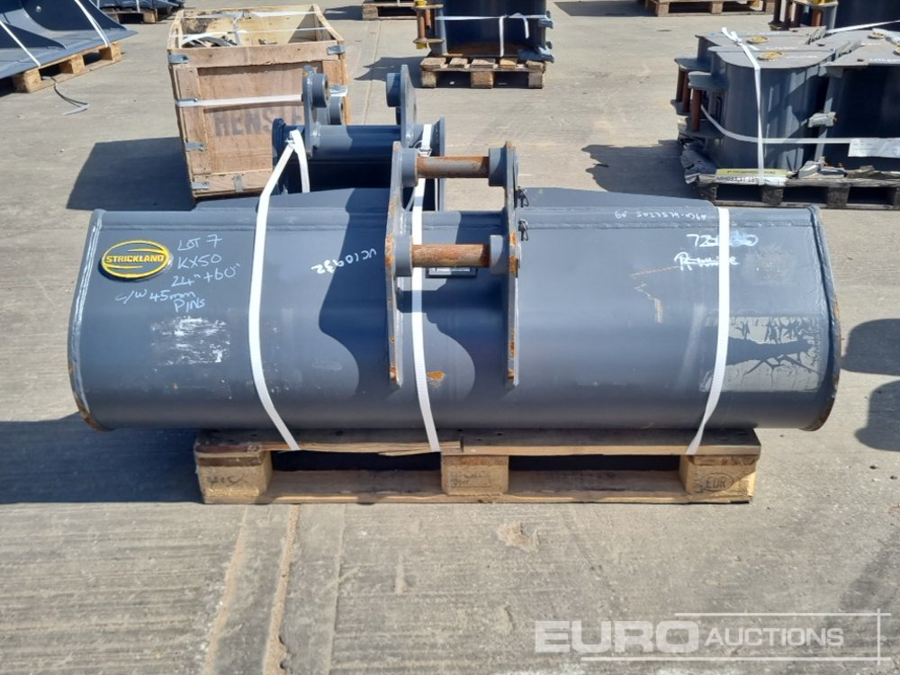 Unused Strickland 60" Ditching, 18" Digging Bucket 45mm Pin to suit 4-6 Ton Excavator - Balde: foto 4 Unused Strickland 60" Ditching, 18" Digging Bucket 45mm Pin to suit 4-6 Ton Excavator - Balde: foto 4