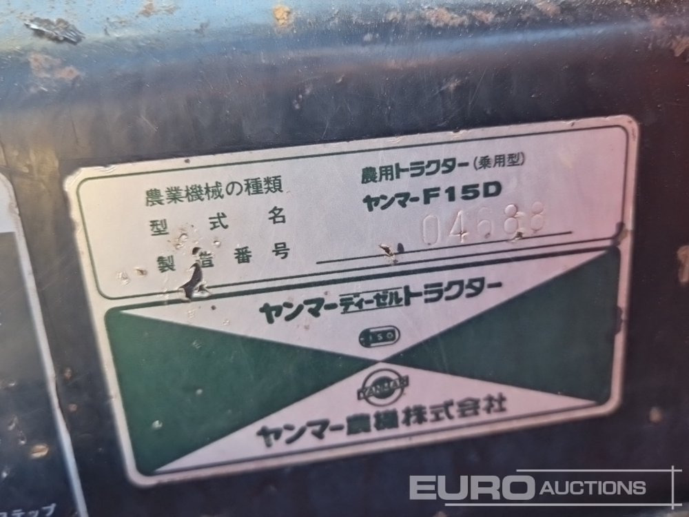 Mini trator Yanmar F15D: foto 38